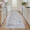 Entryway Runner Rug, Washable Vintage Low Pile Stain-Resistant, Non-Slip Soft Thin Carpet for Kitchen, Bedroom, Bathroom - 3 of 4
