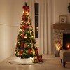 HomeRoots 6' Pre Lit Slender Pop Up Christmas Tree With Decorations - 2 of 3