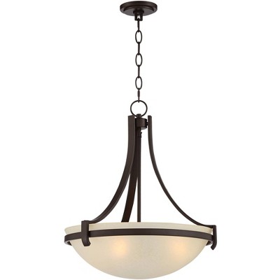Mallot Bronze Pendant Chandelier with Champagne Glass Shade