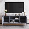 Silver Mirrored TV Stand - 2 of 4