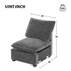 SKRAN 30*26" Single Seat Module for Modular Sectional Sofa,Deep Seat,Chenille,2 Colors - 3 of 4