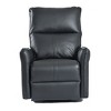 Racxily PU Rocking Recliner Chair, Nursery Rocking ChairModern Small Rocking Swivel Recliner Chair for Bedroom, Side Pocket, Brown - 2 of 4