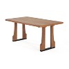 NicBex Contemporary Natural Textured Dining Table with Solid Wood Legs,Modern Rectangular Kitchen Table,Dining Room Furniture - 2 of 4
