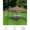 10'x10' Pop Up Canopy Tent with 4 Sidewalls, Portable Outdoor Canopy with Roller Bag - 2 of 4