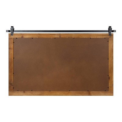Rustic Brown Full Length Rectangular Wood Wall Mirror