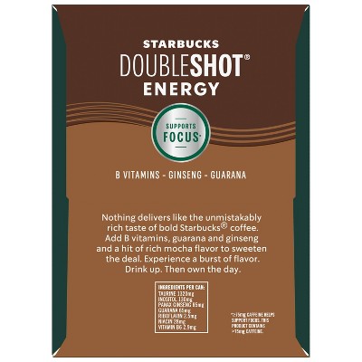 Starbucks Doubleshot Energy Mocha - 4pk/11 fl oz Cans
