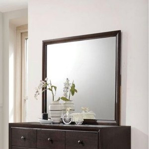 FONTOI Mirror Furniture Minimalist Wall Mirror Sleek Frame Design Enhances Brightness and Style for Bedroom Living Room, Espresso, 1"*45"*35" - 1 of 4