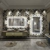Apmir Super Bright 192 LEDs/m Front LED Lighted Anti-Fog Tempered Glass Bathroom/Vanity Mirror with ETL & 3-Year Warranty - 3 of 4
