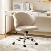 Victoria Modern Armrest Office Chair with 360¬∞Rotating Casters | Artful Living Design - LINEN - 2 of 4
