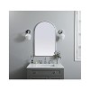 Elegant Lighting Metal Frame Arch Mirror 22x36 Inch in Silver - 2 of 4