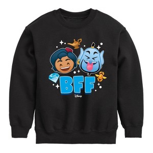 Boys' - Disney - Aladdin Emoji Graphic Long Sleeve Fleece Sweatshirt - 1 of 4