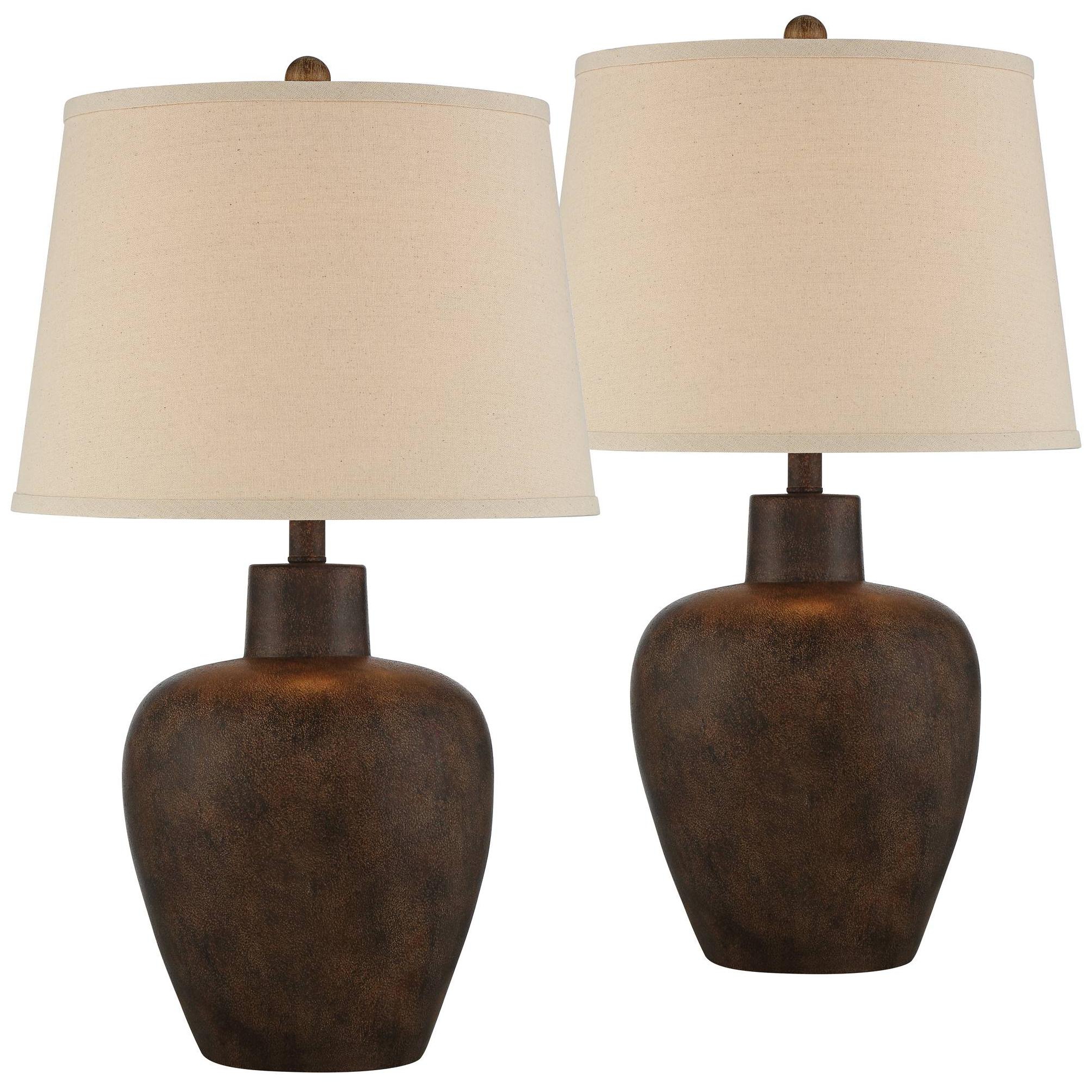 Regency Hill Glenn Table Lamps 27" Tall Set of 2