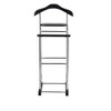 Proman Product VL17028 with Wooden Hanger, Tray & Trouser Bar Valet Stand, Black - 2 of 4