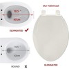 Whizmax Toilet Seat with Slow Soft Close - Easy to Install and Clean, Never Loosens - 2 of 4