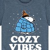 Boys' - Peanuts - Snoopy Puffer Cozy Vibes Short Sleeve Graphic T-Shirt - 2 of 4
