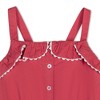 Hope & Henry Girls' Organic Sleeveless Button Front Ruffle Sundress, Toddler - 2 of 4