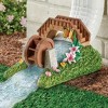 Collections Etc Hand-Painted Spinning Waterwheel Downspout Cover Brown - 2 of 2