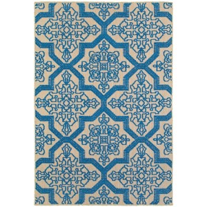 Oriental Weavers Cayman 2541M Sand/ Blue Indoor/Outdoor Area Rug - 3'10" x 5'5" - 1 of 3