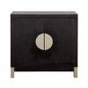 Treasure Trove Accents 2 Door Cabinet Medici Black/Gold: Modern Style, Champagne Handle, Divided Storage - 2 of 4