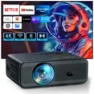ELEPHAS Mini Projector, 4K Supported, Projector for Indoor Movies,Zoom, Home Theater