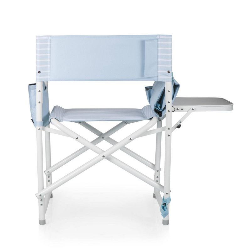 Picnic Time Outdoor Directors Chair - Mod Denim Stripes, 5 of 20