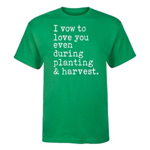 Men's - Country Casuals - I Vow To Love You Even During Planting And Harvest Short Sleeve Graphic T-Shirt - 1 of 4