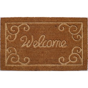 Imports Dcor Embossed welcome 30x18x.5” Brown - 1 of 1