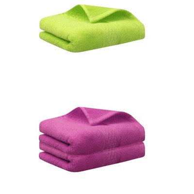 REGALWOVEN 3 Pack Solid Stripe Absorbent Soft Decorative Hand Towels for Bathroom 13" x 30"