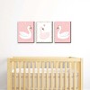 Big Dot of Happiness Swan Soiree - White Swan Nursery Wall Art and Kids Room Decorations - Gift Ideas - 7.5 x 10 inches - Set of 3 Prints - 2 of 4