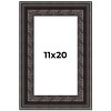 PosterPalooza | 3.5" Wide Ornate Black Picture Frame - UV Acrylic, Foam Board Backing, Hanging Hardware - 2 of 4