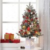 3 Ft Pre-Lit Artificial Christmas Tree with 78 Battery-Powered LED Lights & Illuminated Base, Indoor/Outdoor Holiday Decor for Home Yard Office - 2 of 4