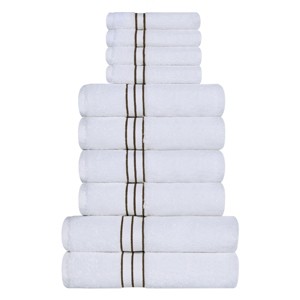 Premium Cotton Solid Plush Heavyweight Hotel Luxury Towel Set by Blue Nile Mills - 1 of 4