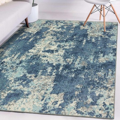 Luxe Weavers Modern Abstract Blue 8x10 Area Rug : Target