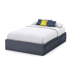 Summer Breeze Mates Bed With 3 Drawers Full Blueberry - South Shore