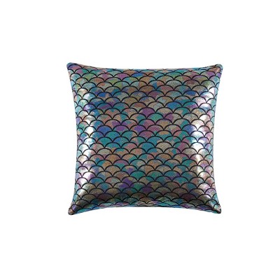 18" Mermaid Ombre Square Decorative Pillow - Material Girl