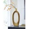 Signature Design by Ashley Lawtonville 21.75" Metal Vase, Antique Gold Finish - 2 of 4