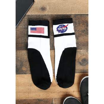 HalloweenCostumes.com One Size Fits Most  Astronaut Kids Socks, Black/White