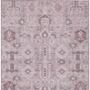 Pink Mauve And Blush Oriental Washable Indoor Outdoor Area Rug - 4 of 4