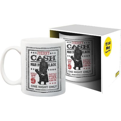 NMR Distribution Johnny Cash One Night Only 11 Ounce Ceramic Mug