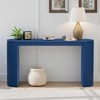 Mayeerty U_STYLE Curved Design Console Table with Unique Vertical Stripe Design ,Suitable for Living Room - 4 of 4