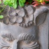 NAYSAYE Greek God Statue Planter with Legs for Indoor and Outdoor Gardens, Gray, 11.4"13"22.4" - 3 of 4