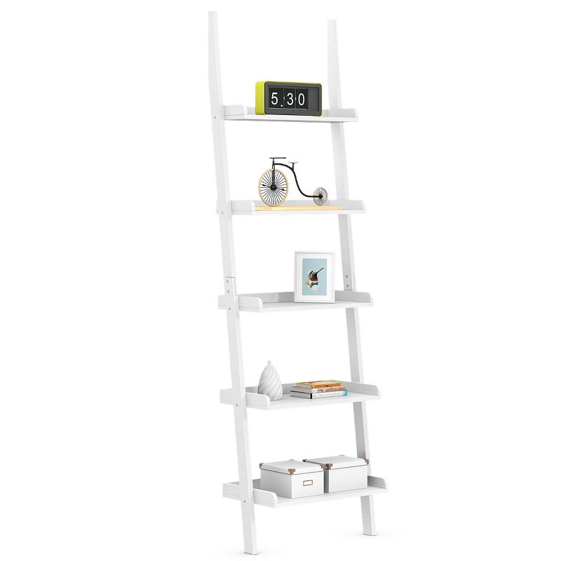 Tangkula 5 Layers Display Shelves Bookcase Shelving Unit Storage Wall Stand, 1 of 9