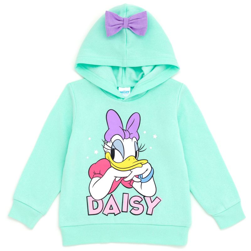 Disney Minnie Mouse Mickey Goofy Donald Duck Daisy Girls Pullover Hoodie Toddler, 1 of 6