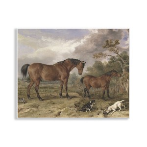 Stupell Industries Wild Dogs & Horses Traditional Wall Plaque Art, 14" x 11" - 1 of 4