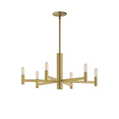 Maxim Lighting Emana 6 - Light Chandelier in  Natural Aged Brass