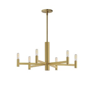 Maxim Lighting Emana 6 - Light Chandelier in  Natural Aged Brass - 1 of 3