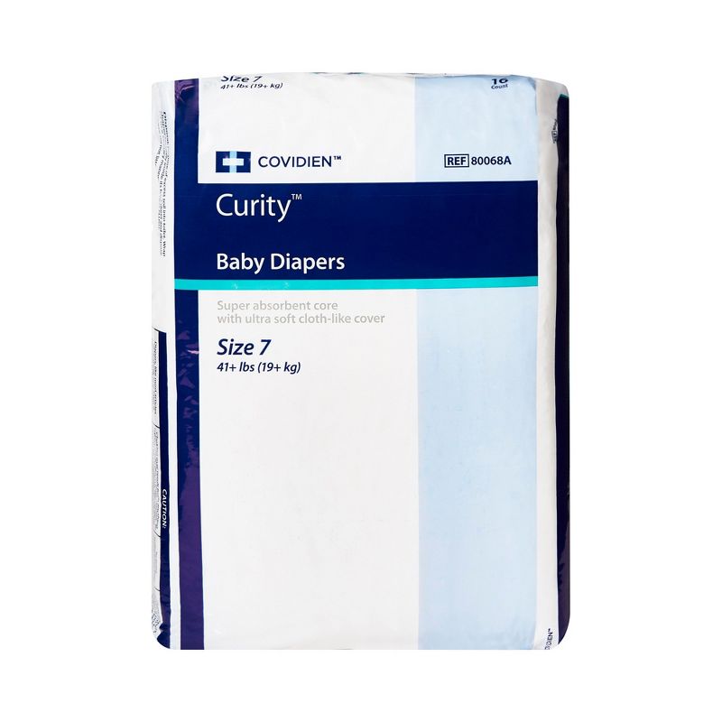 Curity Baby Diapers with Tabs, Super Absorbent, 2 of 3