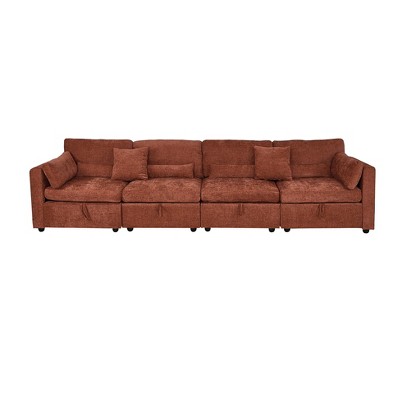 Modern Minimalist Cream Two-Seater Sofa