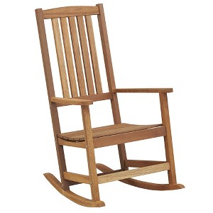 Tangkula Rocking Chair High-Back Outdoor Rocker with Smooth Rocking Base for Backyard - 1 of 4