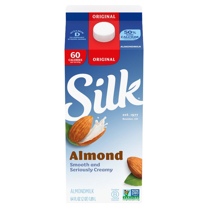 Silk Original Almond Milk - 0.5gal, 3 of 13